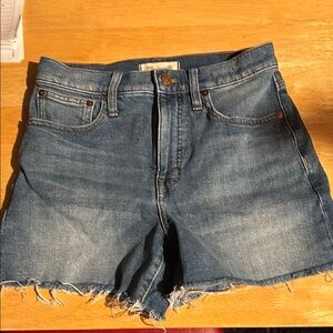 Madewell High Rise Women's Blue Denim Shorts